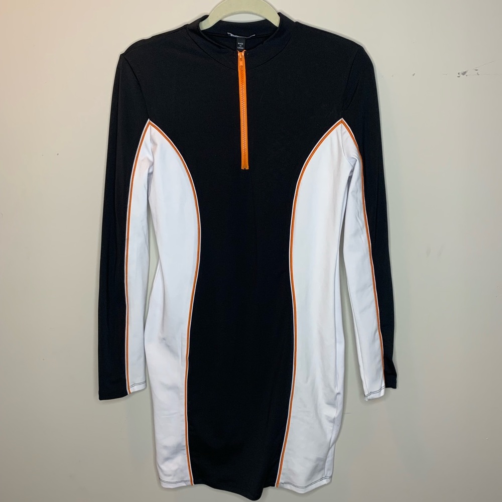 Bodycon moto dress